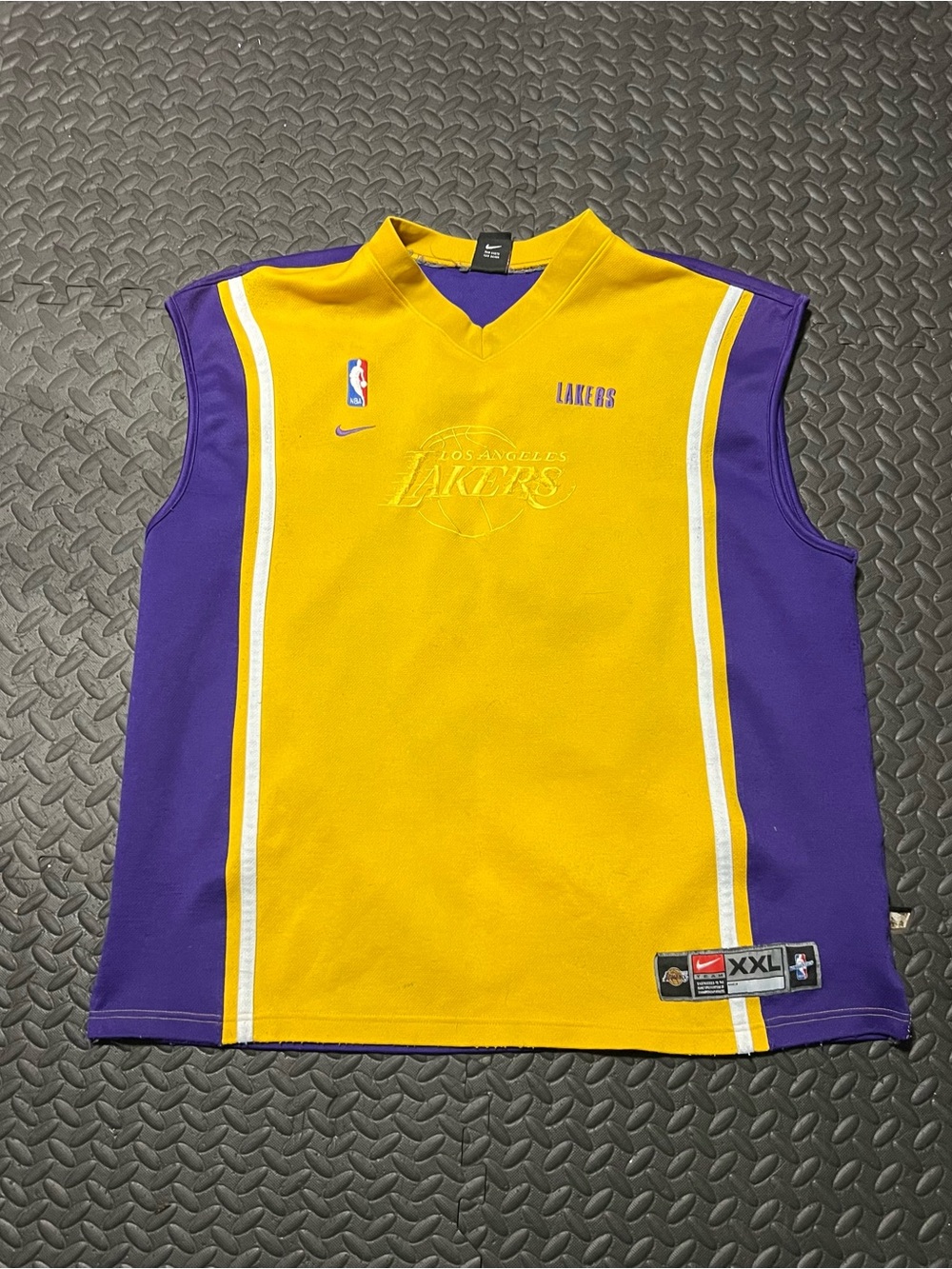 Nike Los Angeles Lakers Yellow & Purple Sleeveless Jersey
